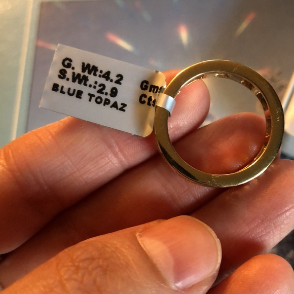 Gold Plated Topaz Ring - Picture 4 of 7